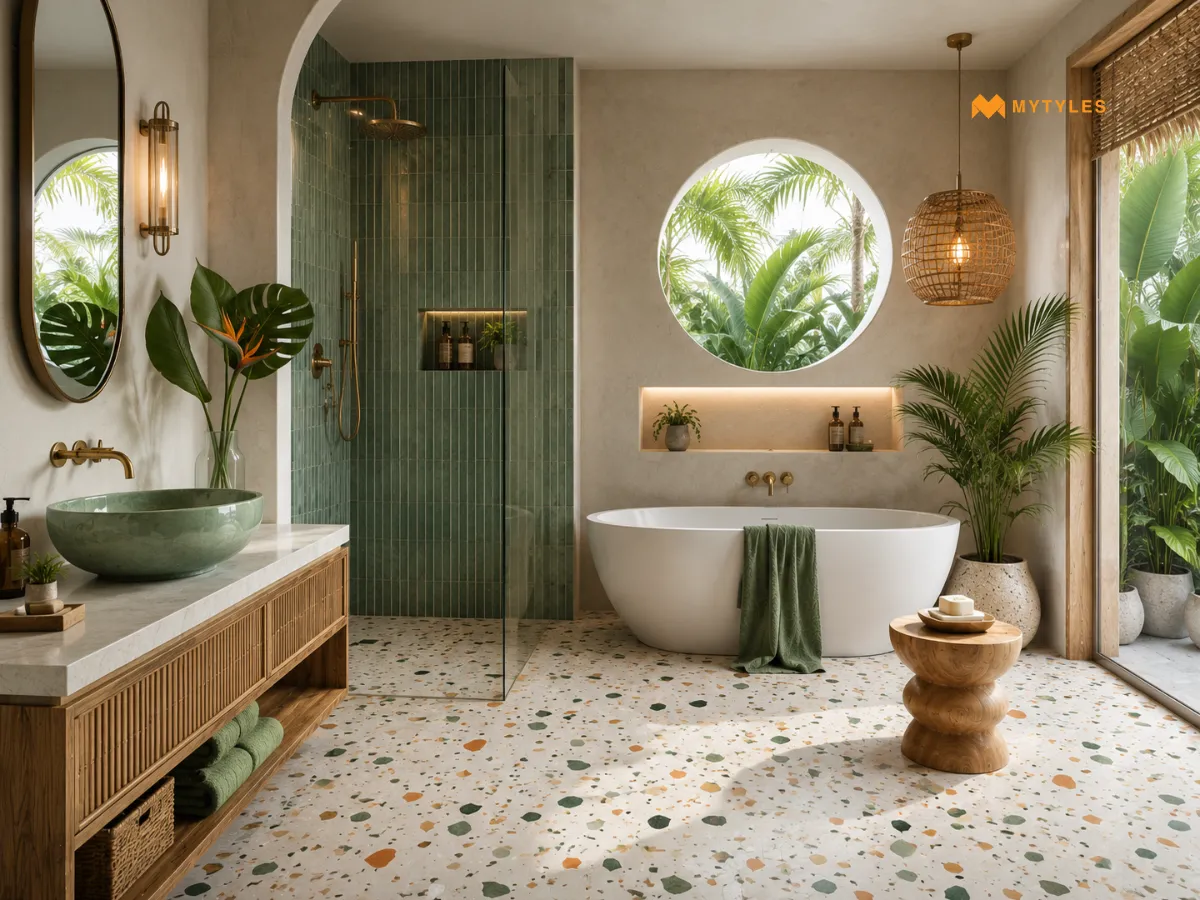 Bring in Terrazzo for a Playful Tropical Touch